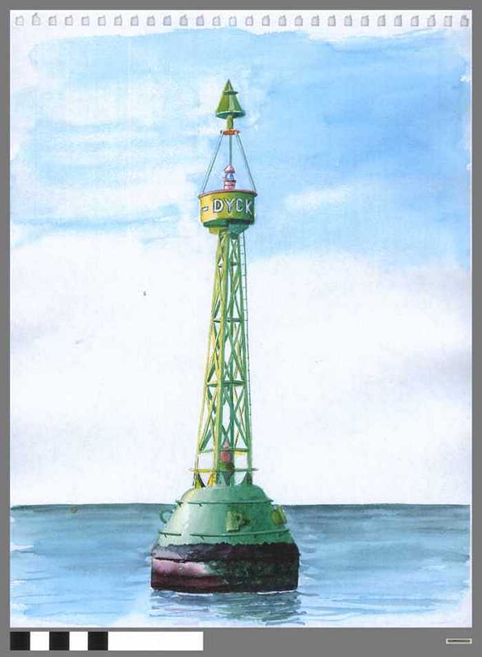 Vuurtoren Oost-Dijk - Stuurboordboei