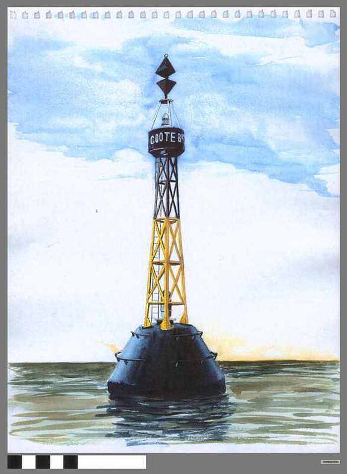 Vuurtoren Groote Bank - Oost kardinale boei