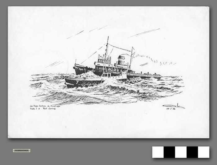 Sleepboten op zee - Pilote 7 & Rolf Gerling