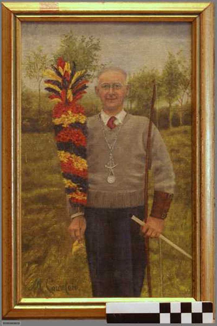 Handboogschutter met hoofdgaai