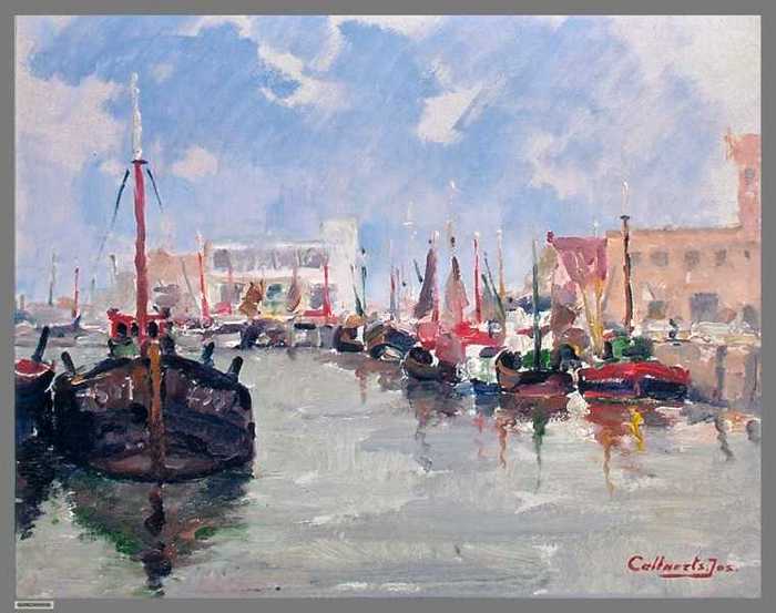 Zeebrugge met havengebouw