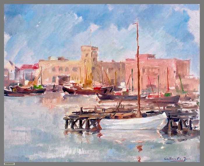 Zeebrugge met havengebouw