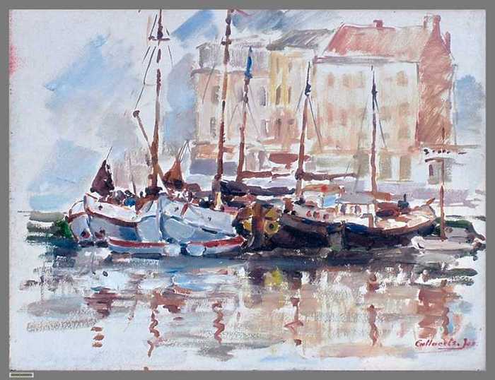 Zeebrugge met havengebouw