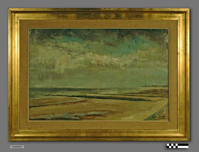 Schilderij - Zeelandschap - Knocke Lekkerbek - 1946