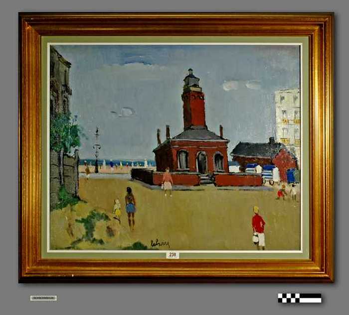 Lafarre - Uitzicht met vuurtoren Knokke (eigen titel)
