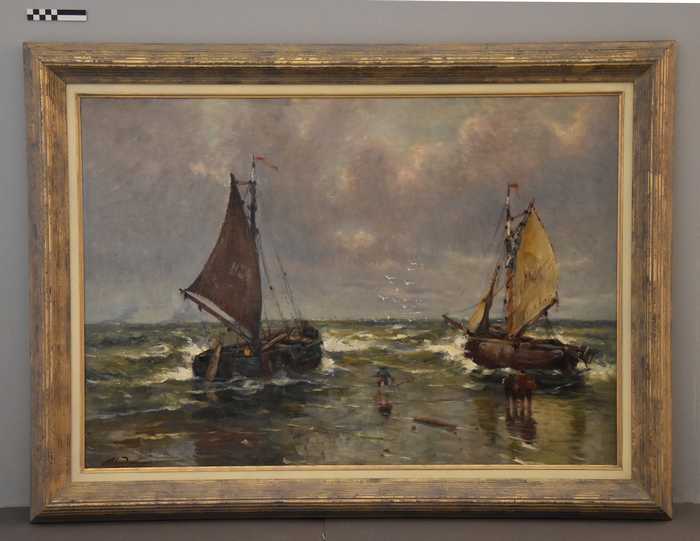 Schilderij Visvangst Vandamme