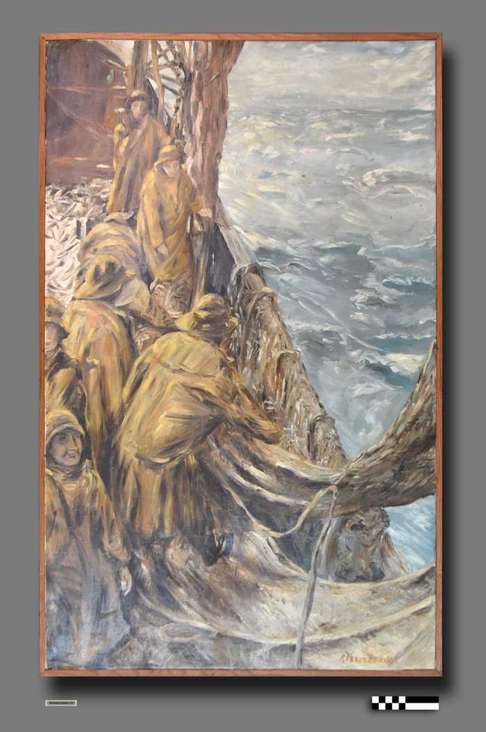 Vissers aan de netten