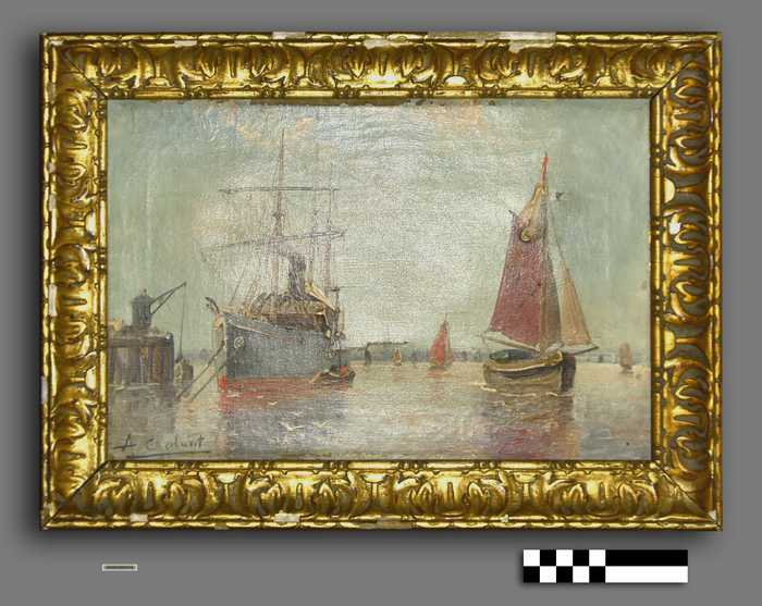 Vissersboot en eerste sloepen