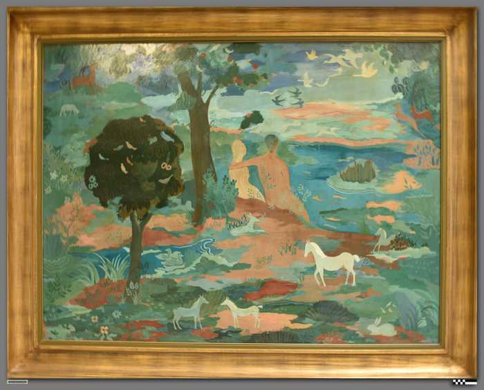 Adam en Eva in het paradijs