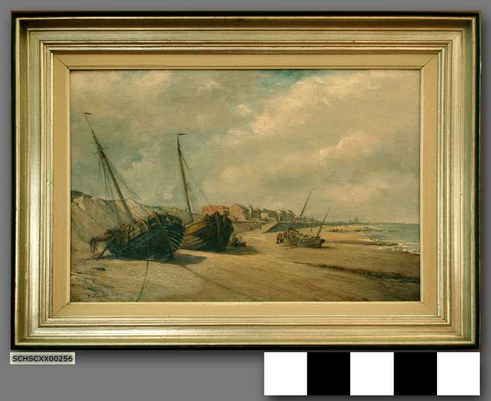 Boten op het strand te Heist