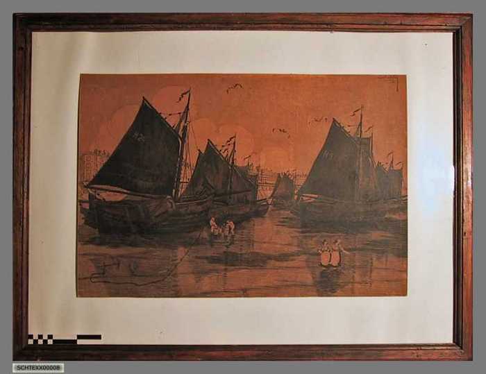 Vissersboten op het strand