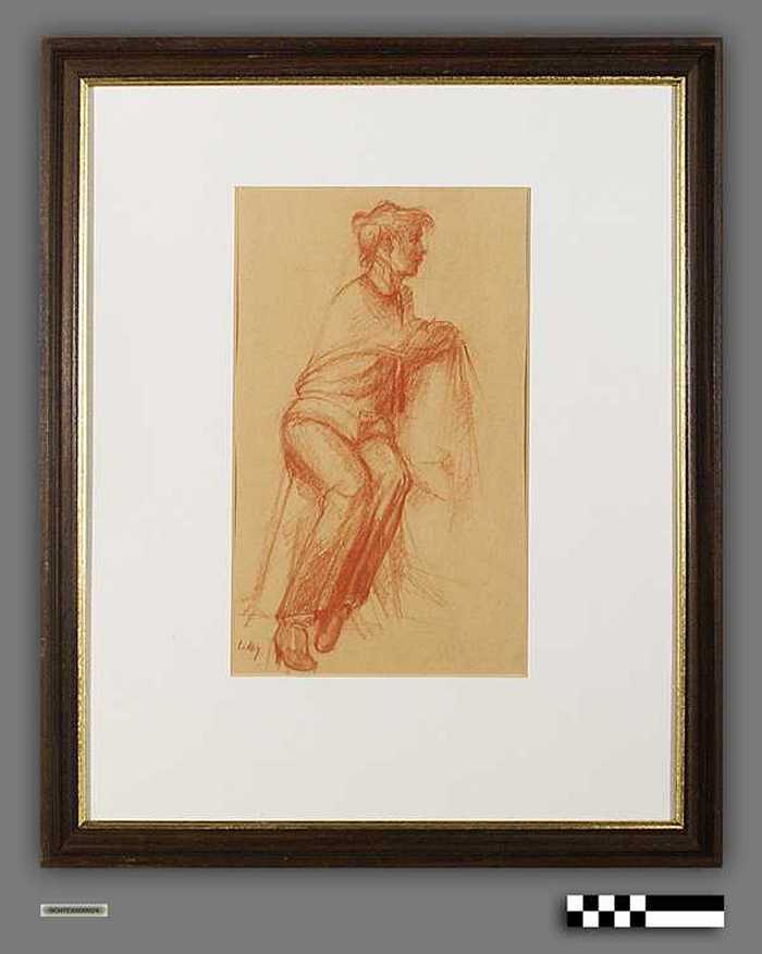 Portret van zittende vrouw