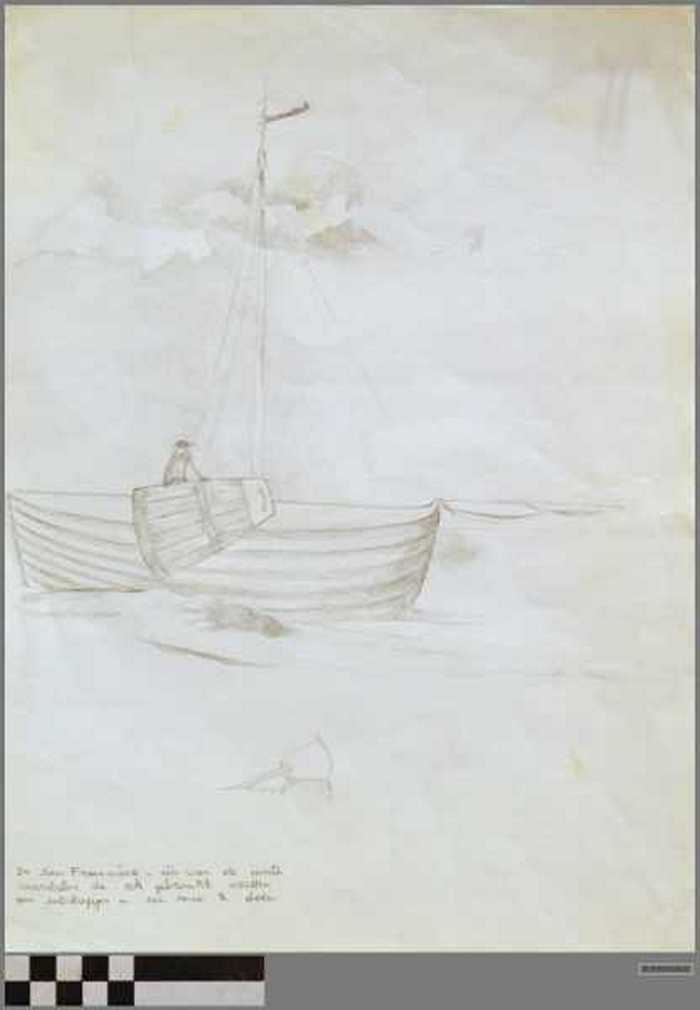 Heistse schuit op het strand