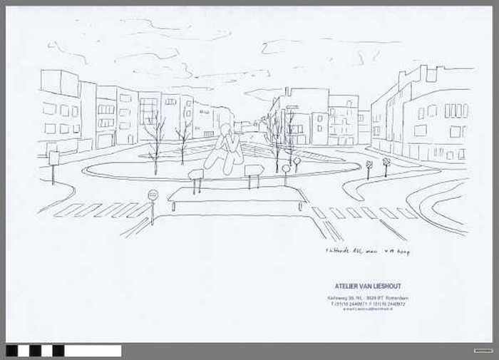 1 zittende AVL-man 4 m hoog