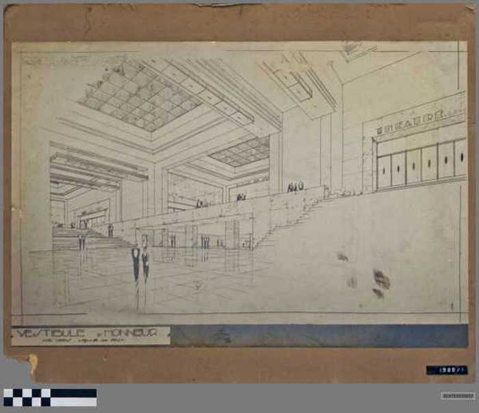 Casino Albert Plage - Grand vestibule dhonneur. (Vue vers la Salle des Jeux)