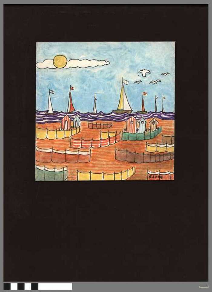 Strand en zee van Heist in de zomer.