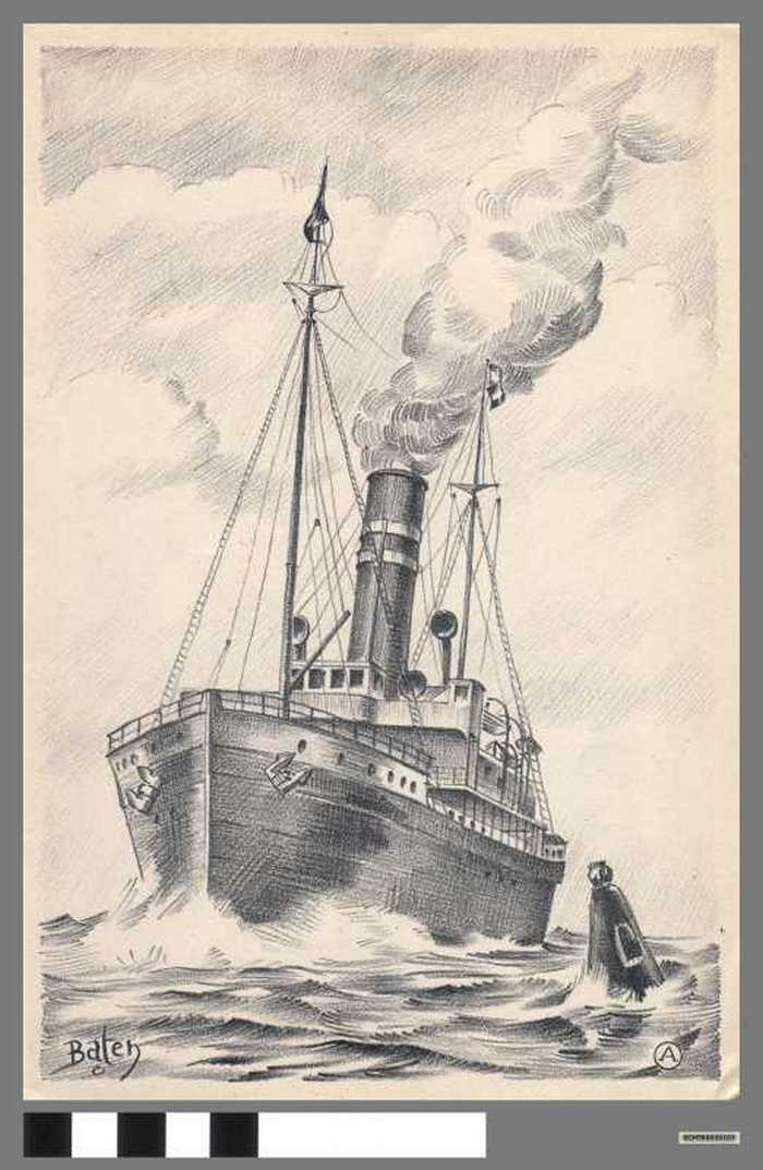 Schepen III - Contéteekeningen. A