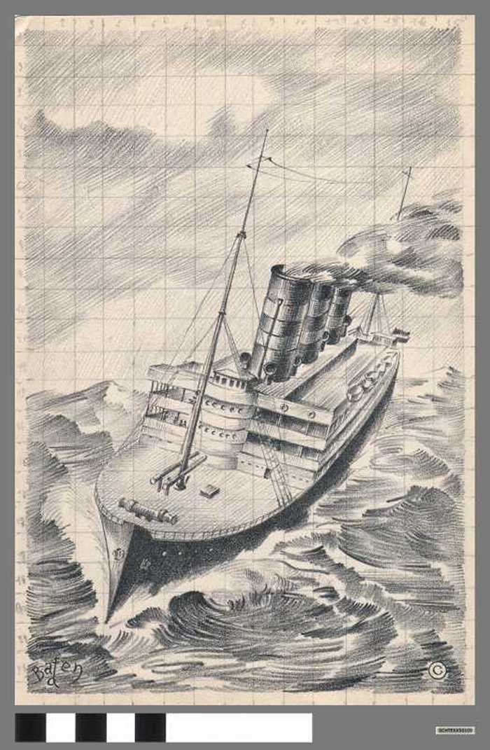 Schepen III -Contéteekeningen. C