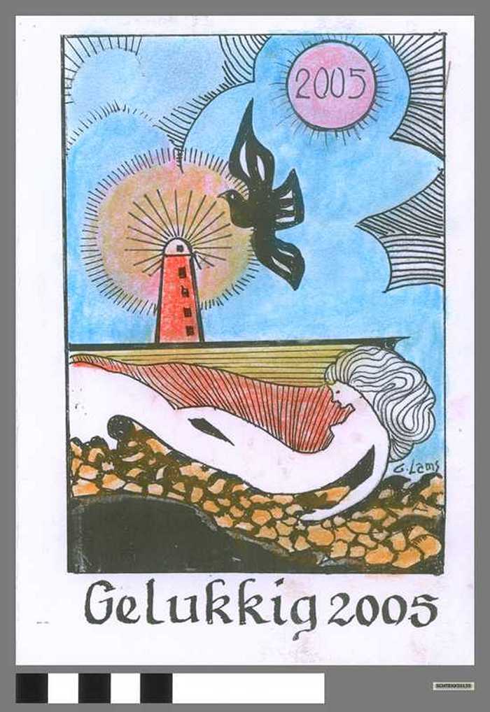 Wenskaart: Gelukkig 2005
