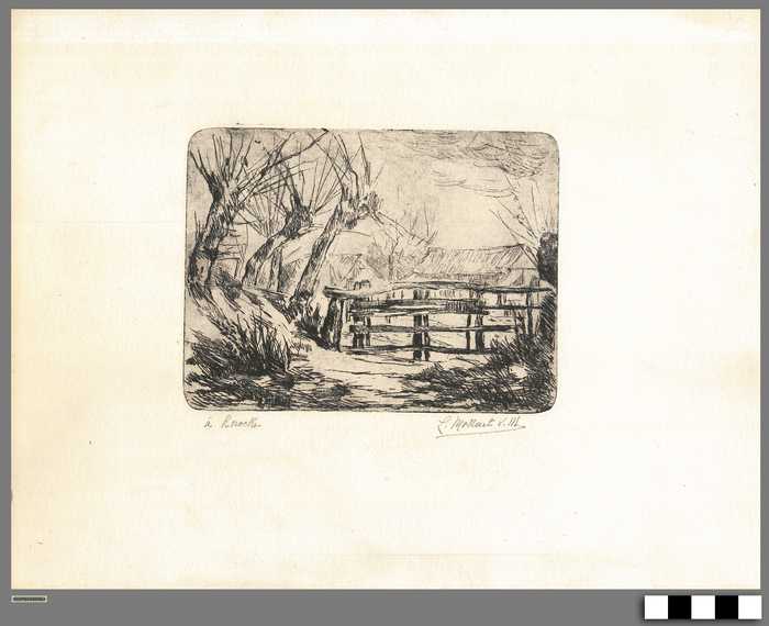 Pentekening 'à Knocke' door Leonie Mottart Van Marcke