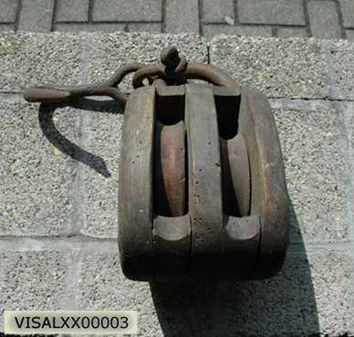 Houten dubbele schijfsblok