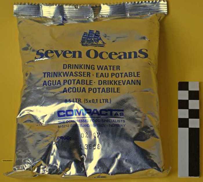 Drinkwater. Uitrusting pneumatisch vlot.