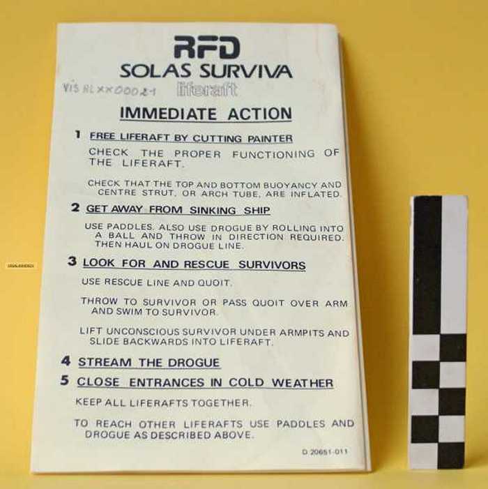 Eerste instructies gebruik vlot, uitrusting pneumatisch vlot.