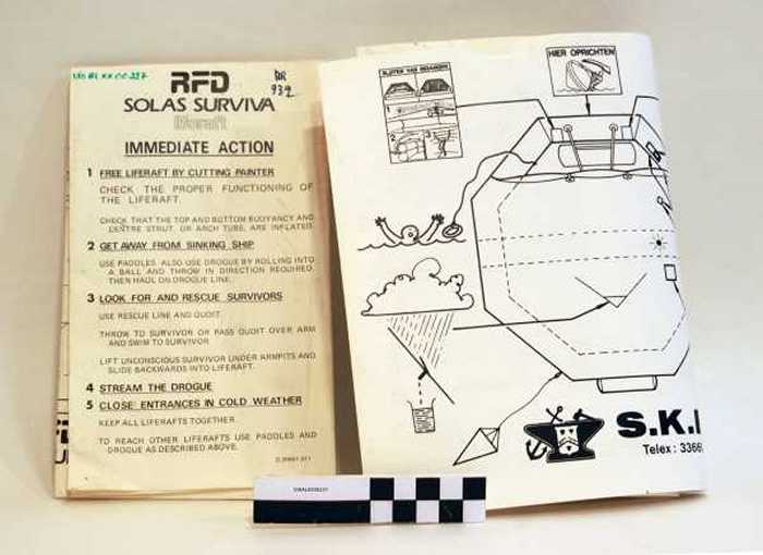 Instructies. Uitrusting pneumatisch vlot