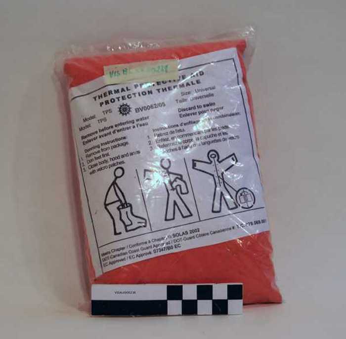 Thermische kledij. Uitrusting pneumatisch vlot