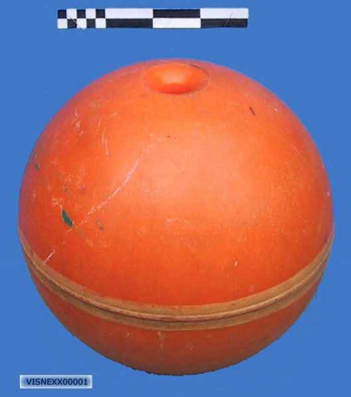 Vlotter in oranje polyester