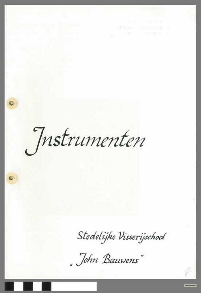 Instrumenten - Examen van aspirant-schipper ter visserij