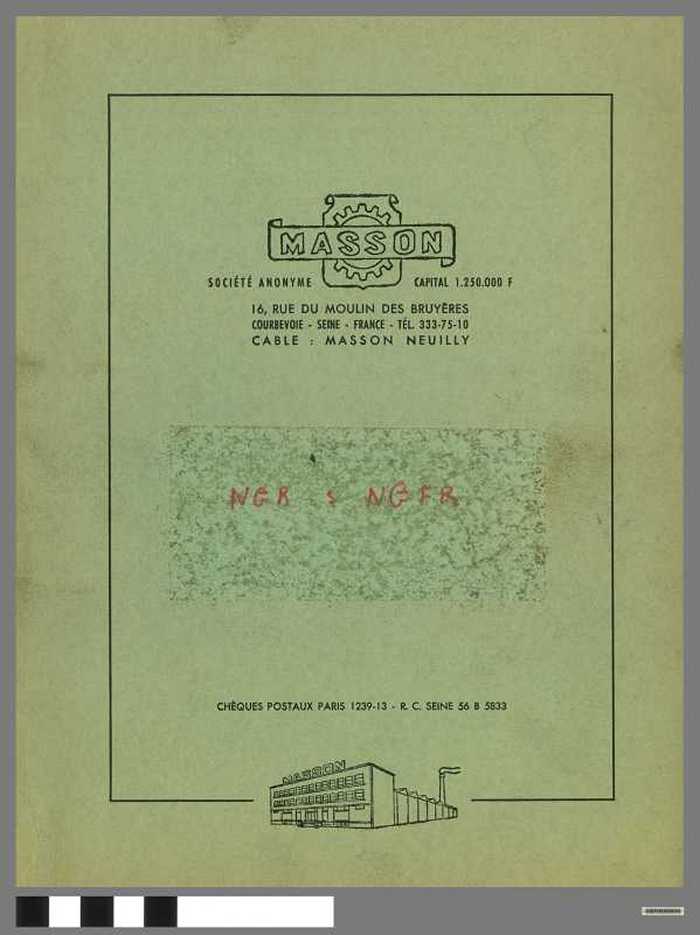 Masson - Inverseur-Reducteur a Commande Hydraulique