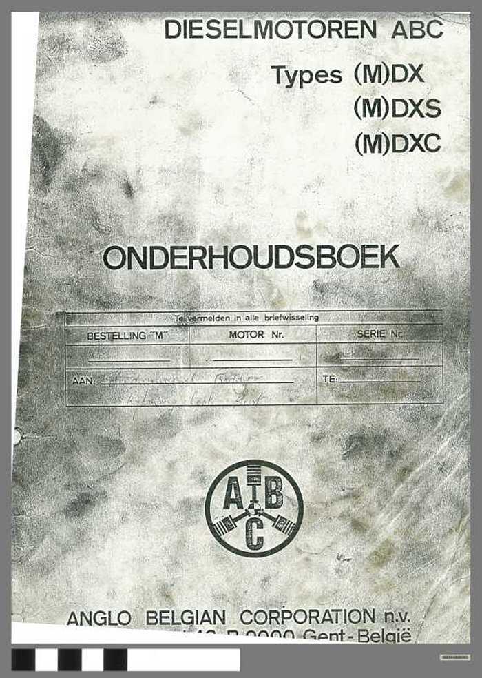 Dieselmolen ABC - Onderhoudsboek