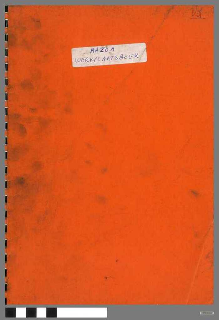 Mazda  - Werkplaatsboek
