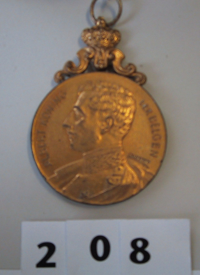 Medaille: Maatschappij Uitkerksche Gewezen Krijgslieden Vaandelfeest op 01-06-1915