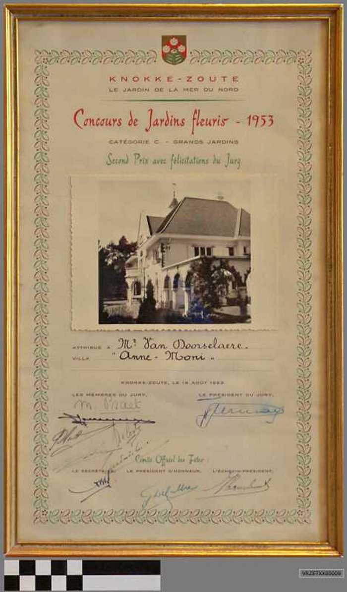 Concours de Jardins fleuris - 1953