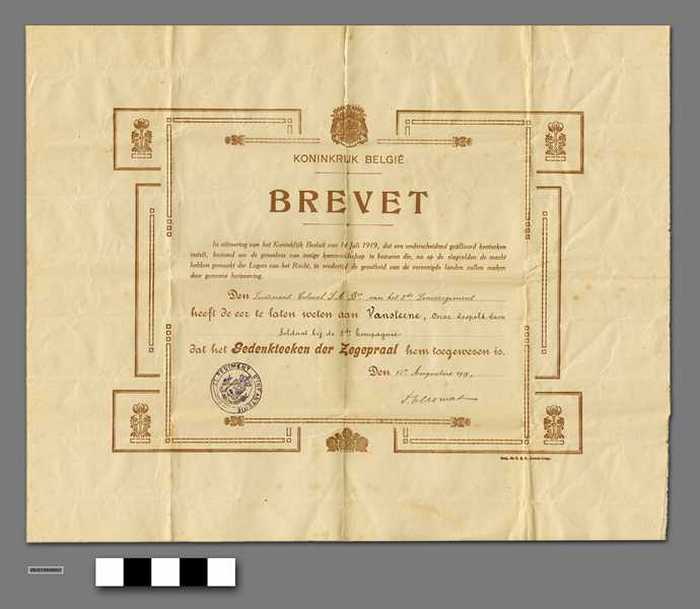 Koninkrijk België - Gedenkteeken der Zegepraal - Vansteene Oscar