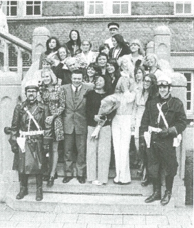 karel de grauwe en finalisten miss belgie