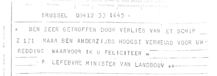 telegram van minister theo lefebvre