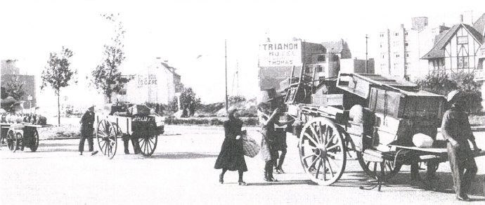 vluchtelingen naar knokke