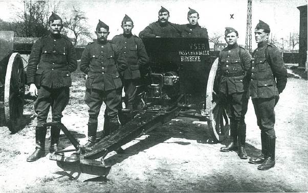 Camiel Vandepitte na zijn opleiding in Coutance (Fr.) aan het IJzerfront