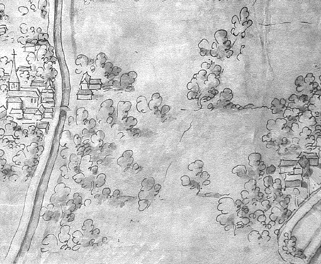 detail kaart van de zeuge