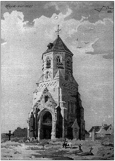 toren van kerk van heist baes