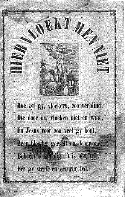 hier vloekt men niet